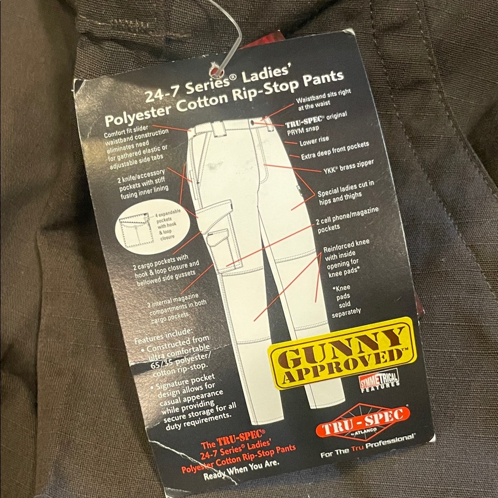Tru-Spec 24-7 Series Women's Brown Cargo Pants - Picture 7 of 8